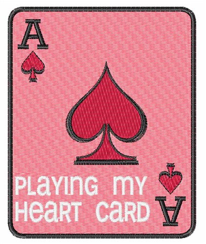 My Heart Card Machine Embroidery Design