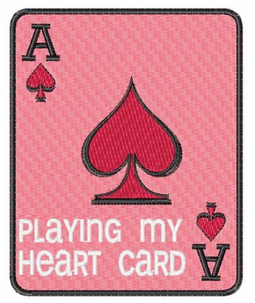 Picture of My Heart Card Machine Embroidery Design