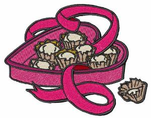 Picture of Heart Candy Box Machine Embroidery Design