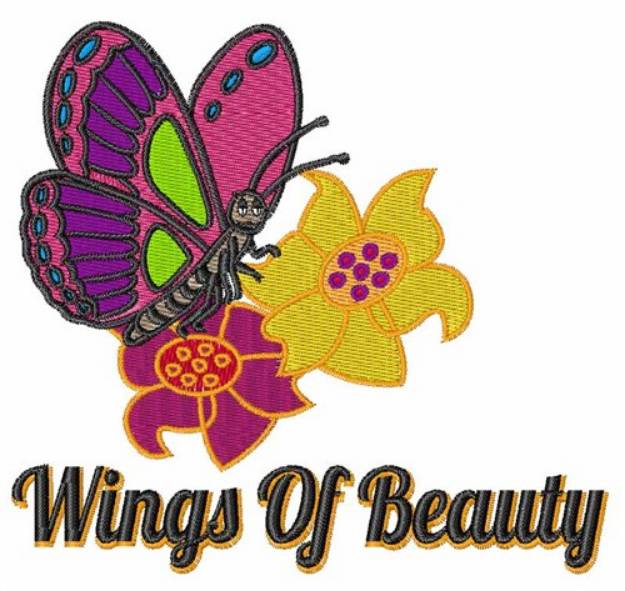 Picture of Wings Of Beauty Machine Embroidery Design