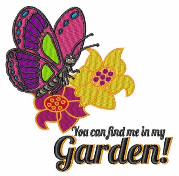Picture of In My Garden Machine Embroidery Design