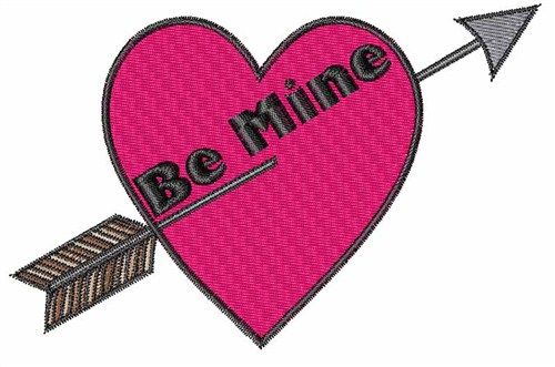 Be Mine Valentine Machine Embroidery Design