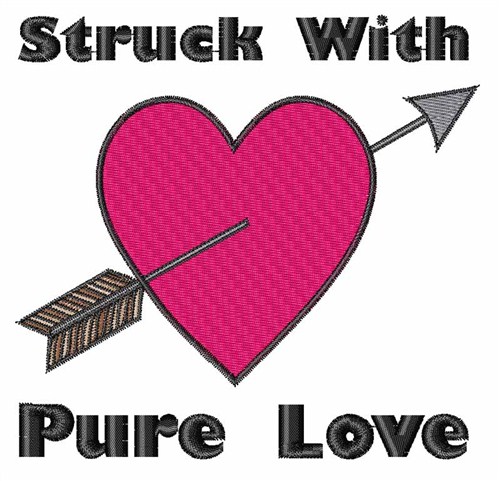 Struck With Love Machine Embroidery Design