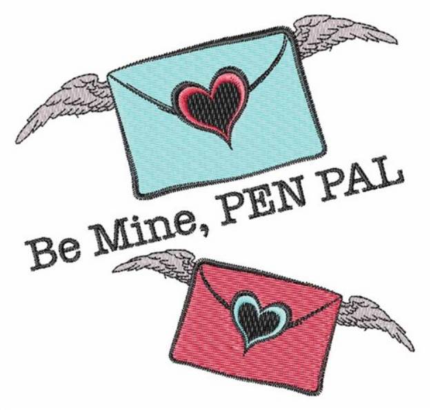 Picture of Be Mine Pen Pal Machine Embroidery Design