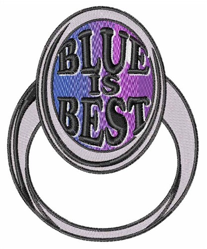 Blue Is Best Machine Embroidery Design