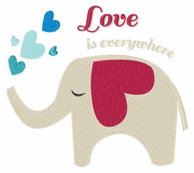 Picture of Love Is Everywhere Machine Embroidery Design