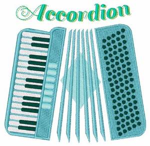 Picture of Musical Accordion Machine Embroidery Design