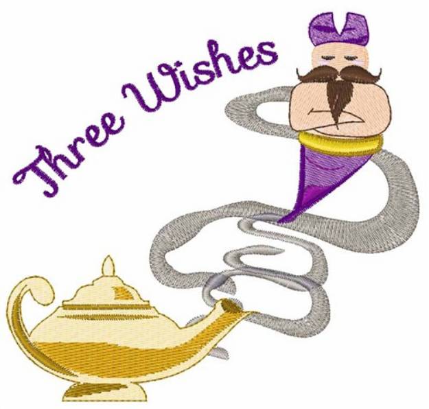 Picture of Three Wishes Machine Embroidery Design