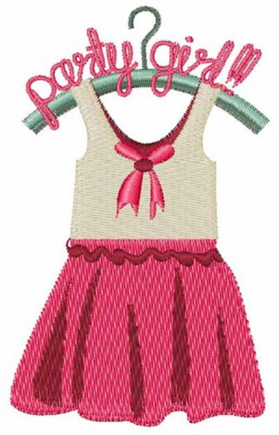 Picture of Party Girl Dress Machine Embroidery Design