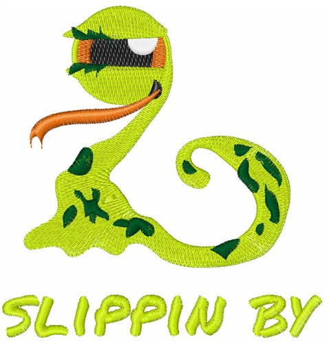 Slippin By Machine Embroidery Design
