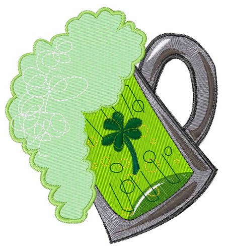 Green Beer Machine Embroidery Design
