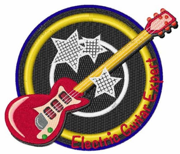 Picture of Guitar Expert Machine Embroidery Design