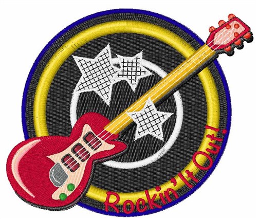 Rockin Out Machine Embroidery Design