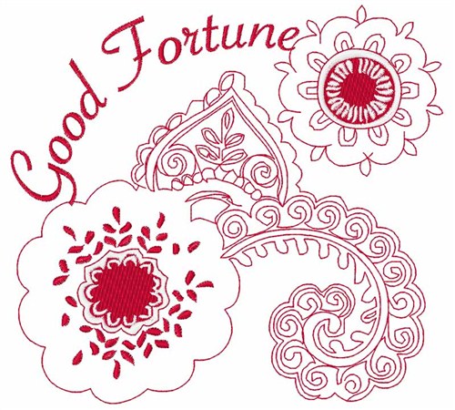 Good Fortune Machine Embroidery Design