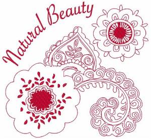 Picture of Natural Beauty Machine Embroidery Design