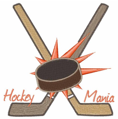 Hockey Mania Machine Embroidery Design