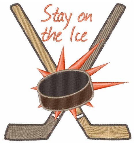 Stay on the Ice Machine Embroidery Design