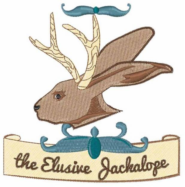 Picture of Elusive Jackalope Machine Embroidery Design