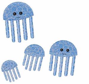 Picture of Jelly Fish Machine Embroidery Design