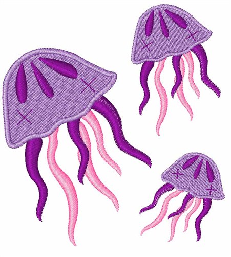 Jellyfish Machine Embroidery Design