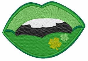 Picture of Irish Mouth Machine Embroidery Design