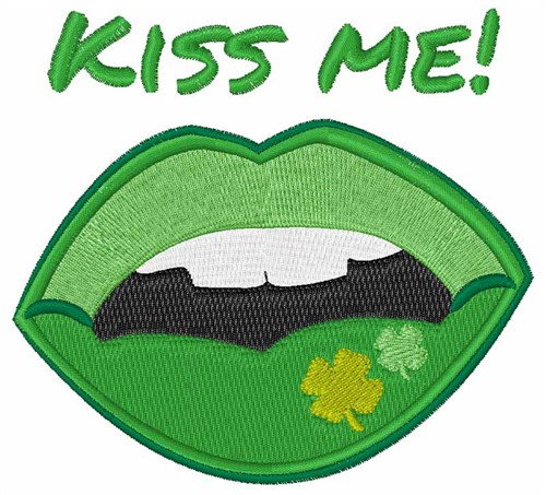 Kiss Me Machine Embroidery Design