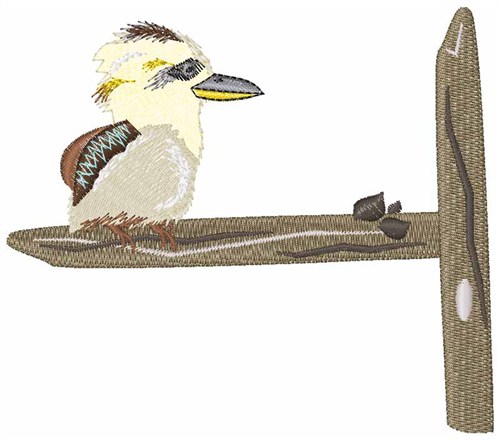 Kookaburra Bird Machine Embroidery Design