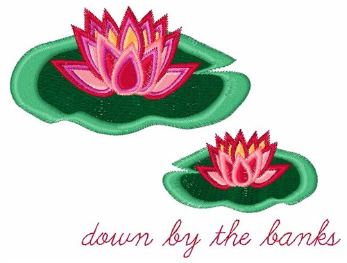 Down by the Banks Machine Embroidery Design