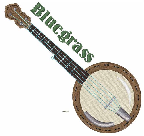 Bluegrass Banjo Machine Embroidery Design