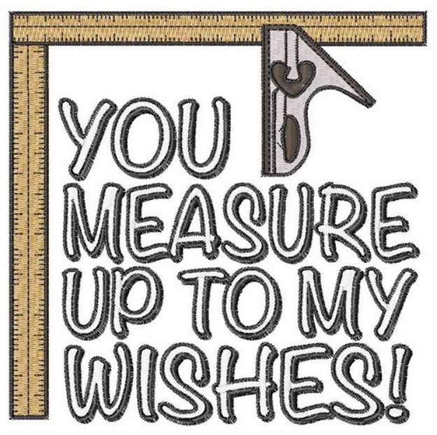 Picture of Measure Wishes Machine Embroidery Design