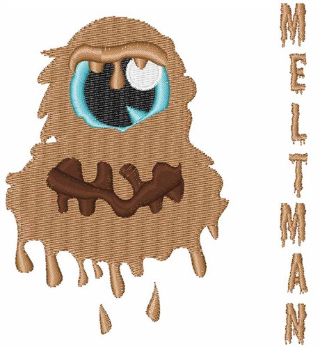 Meltman Monster Machine Embroidery Design