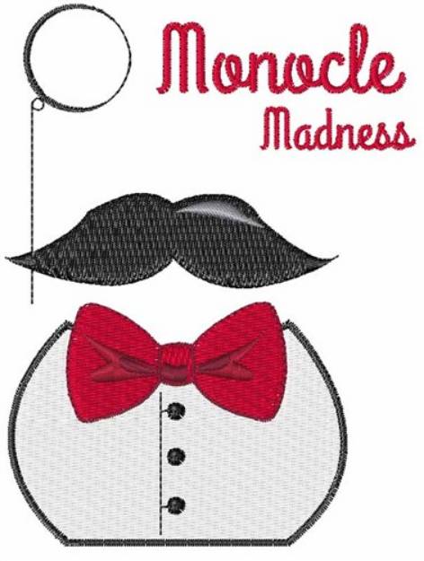 Picture of Monocle Madness Machine Embroidery Design