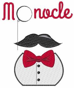 Picture of Monocle Clothing Machine Embroidery Design