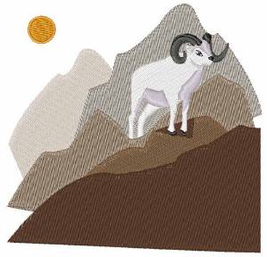Picture of Mountain Goat Machine Embroidery Design