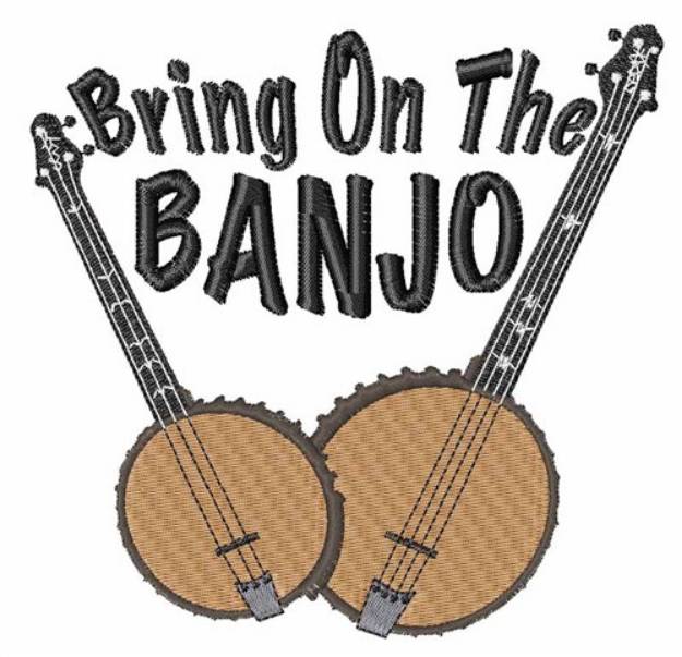 Picture of Bring on the Banjo Machine Embroidery Design