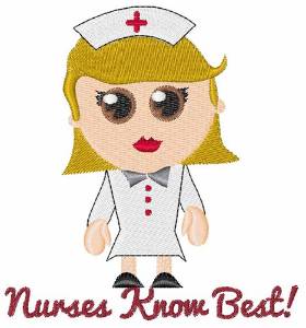 Picture of Nurses Know Best Machine Embroidery Design