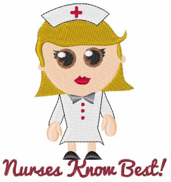 Picture of Nurses Know Best Machine Embroidery Design