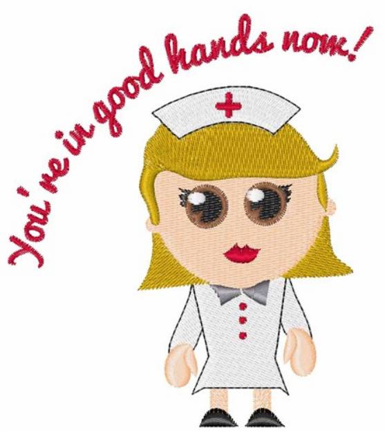 Picture of In Good Hands Machine Embroidery Design