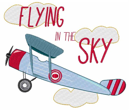 Flying in the Sky Machine Embroidery Design