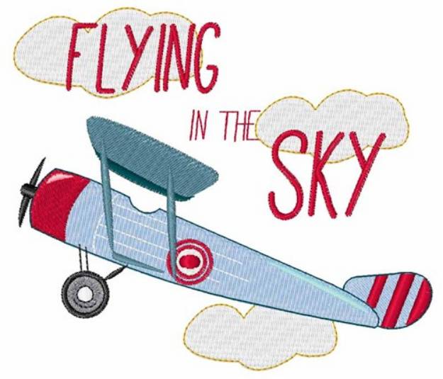 Picture of Flying in the Sky Machine Embroidery Design