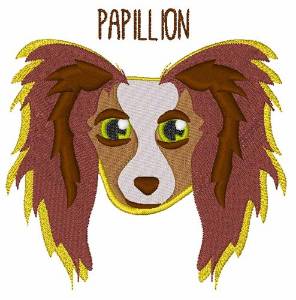 Picture of Papillion Head Machine Embroidery Design