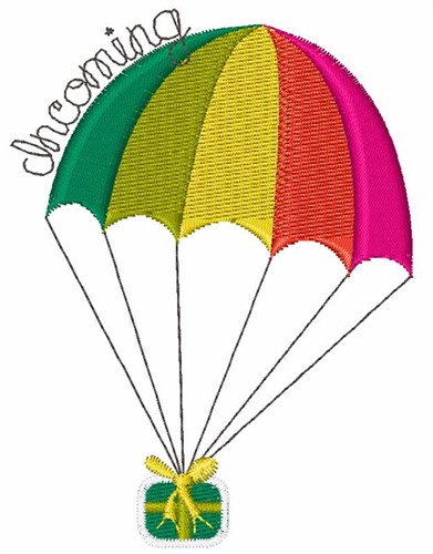 Incoming Parachute Machine Embroidery Design