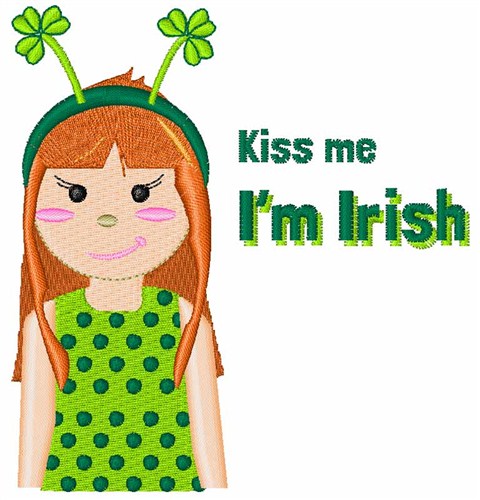 Irish Kiss Machine Embroidery Design