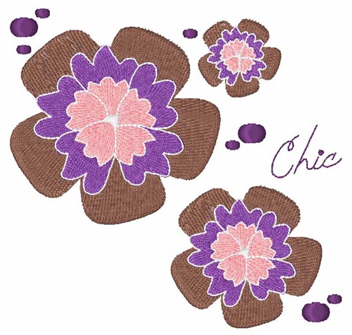 Chic Flowers Machine Embroidery Design