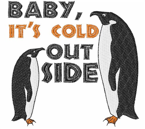 Penguin Cold Machine Embroidery Design