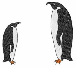 Picture of Penguin Birds Machine Embroidery Design