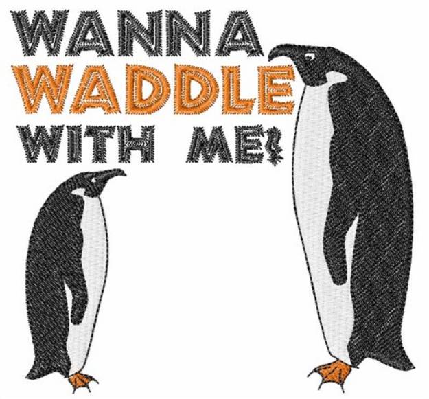 Picture of Wanna Waddle Machine Embroidery Design