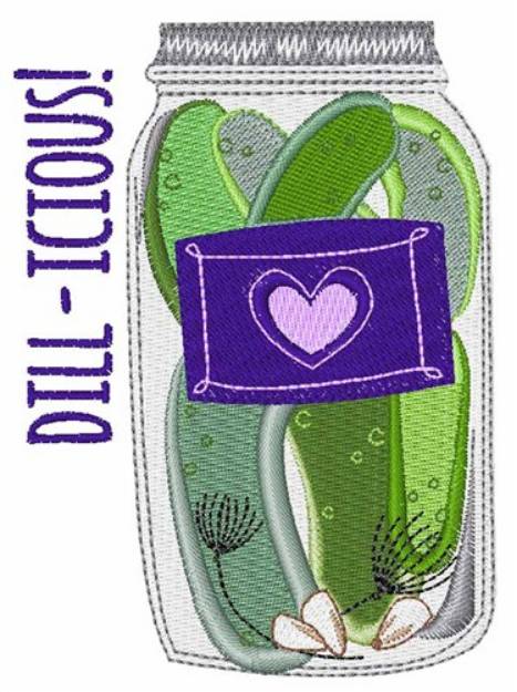Picture of Dill-icious Machine Embroidery Design
