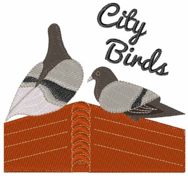 Picture of City Birds Machine Embroidery Design