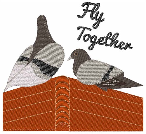 Fly Together Machine Embroidery Design